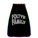 Cartoony Foltyn Family Cape Rainbow BLACK