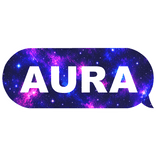 Cartoony Galaxy AURA Text