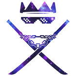 Cartoony Galaxy Chain Shades Swordpack Combo