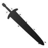 Cartoony Galaxy Great Sword Black