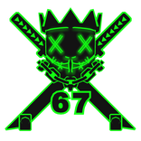 Cartoony Green 67 Chain Necklace Mask Combo