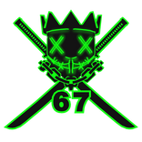 Cartoony Green 67 Chain Necklace Mask Combo