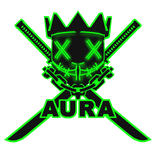 Cartoony Green AURA Chain Necklace Mask Combo