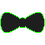 Cartoony Green Bow Tie