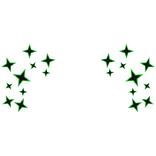 Cartoony Green Diamond Aura
