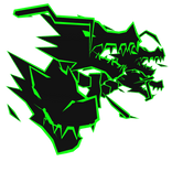 Cartoony Green Dragon Heads