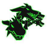 Cartoony Green Dragon Heads