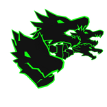 Cartoony Green Dragon Heads