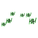 Cartoony Green HaHa! Evil Laugh