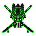 Cartoony Green VIP Chain Crown Rave Mask Combo