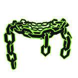 Cartoony Lime Chain Necklace