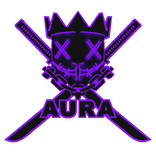 Cartoony Purple AURA Chain Necklace Mask Combo