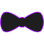 Cartoony Purple Bow Tie