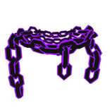 Cartoony Purple Chain Necklace