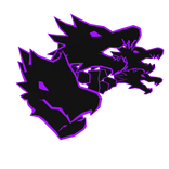Cartoony Purple Dragon Heads