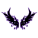 Cartoony Purple Fireborne Wings