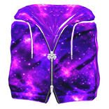 Cartoony Purple Galaxy Sleeveless Hoodie🌌