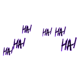 Cartoony Purple HaHa! Evil Laugh