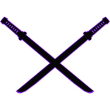 Cartoony Purple Katana Sword Pack