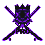 Cartoony Purple PRO Chain Crown Rave Mask Combo