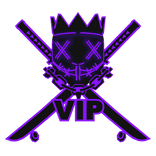 Cartoony Purple VIP Chain Crown Rave Mask Combo