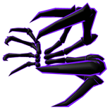 Cartoony Purple Void Spider Legs