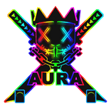 Cartoony Rainbow AURA Chain Necklace Mask Combo
