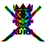 Cartoony Rainbow AURA Chain Necklace Mask Combo