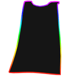 Cartoony Rainbow Cape