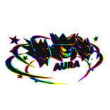 Cartoony Rainbow Crown Neck Fur Dragon Aura Combo