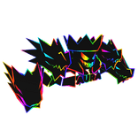 Cartoony Rainbow Crown Neck Fur Dragon Combo