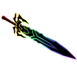 Cartoony Rainbow Demon Void Sword