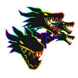 Cartoony Rainbow Dragon Heads