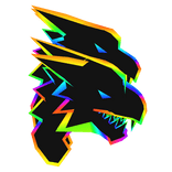 cartoony rainbow dragons