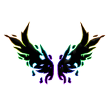 Cartoony Rainbow Fireborne Wings