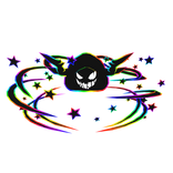 Cartoony Rainbow Hood Aura Star Horn Combo