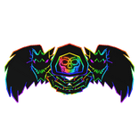 Cartoony Rainbow Hood Chain Dragon Wings Combo