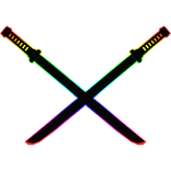 Cartoony Rainbow Katana Sword Pack