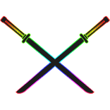 Cartoony Rainbow Katana Sword Pack
