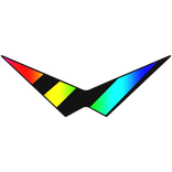 Cartoony Rainbow Meme Triangle Sunglasses Shades