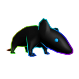 Cartoony Rainbow Rat