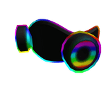 Cartoony Rainbow Rave Mask