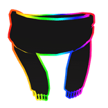 Cartoony Rainbow Scarf
