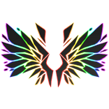 Cartoony Rainbow Shattered Wings