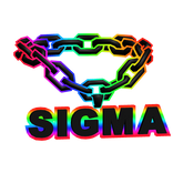 cartoony rainbow sigma chain