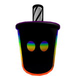 Cartoony Rainbow Slushy