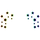 Cartoony Rainbow Star Aura