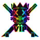 Cartoony Rainbow VIP Chain Necklace Mask Combo