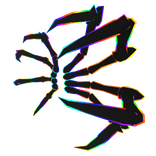 Cartoony Rainbow Void Spider Legs