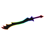 Cartoony Rainbow Waist Sword
